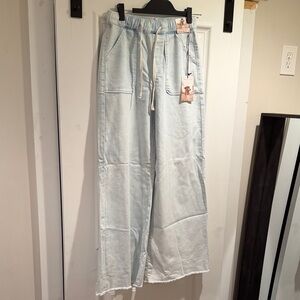Sincerely Jules Light Blue Wide Leg Pants